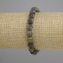 Jasper bracelet Dragon's Blood faceted, diameter 8×8mm ±, length 18cm ± stretch