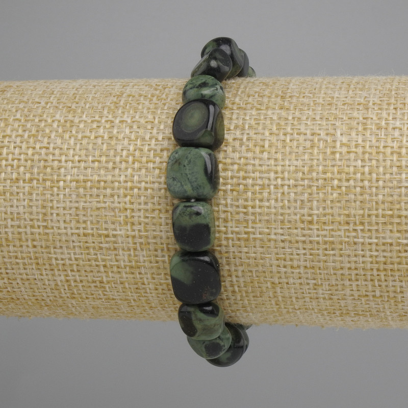 Ocean Jasper bracelet tumbled, diameter 8-11x8-10mm ±, length 18cm ± stretch