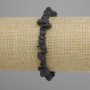 Lava stone bead bracelet, diameter 6-9x2.5 mm ±, length 18 cm ± stretch