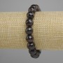 Garnet bracelet faceted bead, diameter 10.5 mm ±, length 18 cm ± (stretch)
