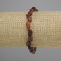 Garnet Hessonite bracelet tumbled, diameter 7-10x5-6, 5mm+-, length 18cm +- stretch
