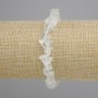 Bracelet Tinted Quartz Unprocessed Natural Stone, Diameter 8-12x8-10 mm +- , Length 18 cm +- Stretch