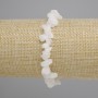 White quartz chip bracelet, diameter 6-12x4-6mm +/-, length 18cm +/- stretch