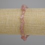 Rose Quartz bracelet tumbled, diameter 6-10, 5×6-7, 5mm ±, length 18cm ± stretch