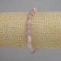 Bracelet Strawberry Quartz tumbled, diameter 6-10, 5x6-7, 5mm +/- , length 18cm +/- stretch