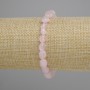 Rose quartz bracelet, tumbled, diameter 6-10, 5x6-7, 5mm+- , length 18cm +- stretch