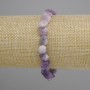 Lepidolite bracelet tumbled, diameter 8, 5-9×8-9mm ±, length 18cm ± on stretch