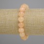 Citrine bracelet, smooth round bead, diameter 10mm +/-, length 18cm +/- stretch