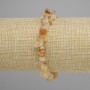 Citrine tumbled chips bracelet, diameter 7-12x3-6 mm ±, length 18 cm ± stretch