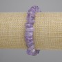 Amethyst gemstone chips bracelet, diameter 9-15x4-6mm +- , length 18cm +- stretch