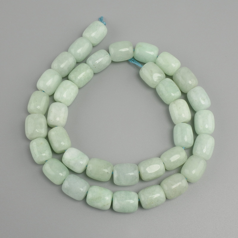 Jadeite beads barrel, diameter 11x9mm +/-, length 38cm +/-