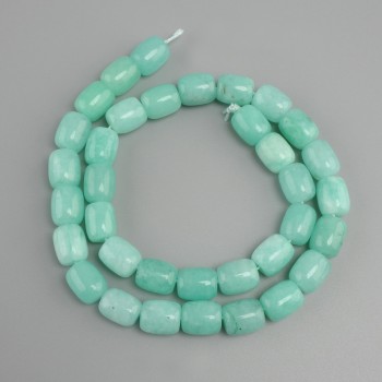 Aquamarine barrel beads, diameter 11x10-10, 5mm+-, strand length 37cm+-