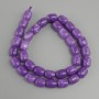 Sugilite barrel beads, diameter 10, 5-11x9mm+-, length 38cm+-