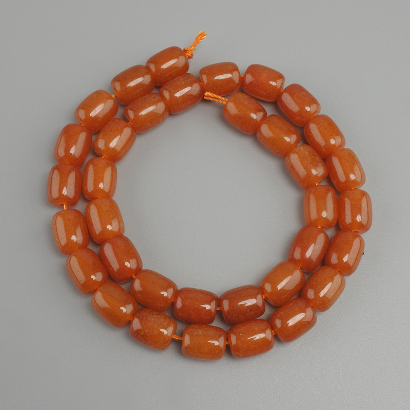 Jade beads Machan barrel, diameter 10, 5-11x9mm +/-, length 38cm +/-