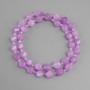 Lavender amethyst beads faceted diamond, diameter 8x7mm +- bead 3mm +- , length 37cm +-