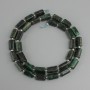 Emerald beads, faceted (ruble), diameter 10, 5×5–6 mm±, bead 3 mm±, length 39 cm±
