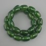 Agate barrel beads, diameter 18x13 mm +/-, length 39 cm +/- on a nylon thread