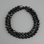 Turmaline beads, faceted round bead, diameter 6mm ±, length 38cm ±