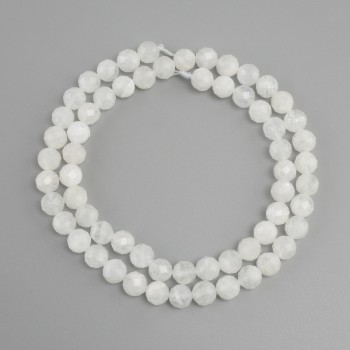 Adularia beads faceted bead, diameter 6mm+-, length 38cm+-