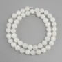 Adularia faceted beads, diameter 8mm +/-, length 39cm +/-