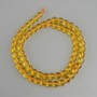 Citrine beads smooth round, diameter 6mm +/-, length 38cm +/-