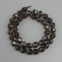 Beads Smoky Quartz faceted, diameter 10x9mm +- , length 37cm +-