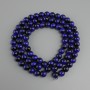 Blue Tiger's Eye beads (single) smooth round bead, diameter 10mm+-, length 80cm+/- on a string