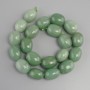 Jade beads tumbled oval, diameter 19-20x15-16mm+-, length 39mm+-