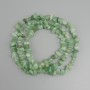 Jadeite chip beads, diameter 6-11x3-6, 5mm+-, length 78mm+-, on nylon thread