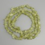 Beads Tinted Quartz chips, diameter 6-13x4-9mm +- , length 80mm +- on a thread