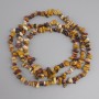 Jasper beads Mookaite chip, diameter 5-12x1, 5-5mm ±, length 78mm ± on a string