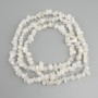 Adularia gemstone beads chips, diameter 6–8x3–6 mm +/-, length 78 mm +/- on a string