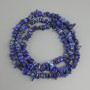 Lapis Lazuli chip beads, diameter 7-12x1, 5-4, 5mm+-, length 76mm+- on a string