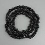 Agate beads, chip/crushed, diameter 9-12x5, 5-6, 5mm +/-, length 80m +/- on fishing line