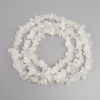 Rock crystal beads, chip, diameter 8-17x4-10mm ±, length 78cm ± on a string