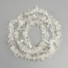 Rock crystal beads, crystal chips, diameter 10–21x3–12mm ±, length 78cm ± on a string