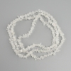 Rock crystal beads, crystal chips, diameter 5-9x2-3, 5mm+-, length 78cm+- on a fishing line