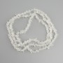 Rock crystal beads, crystal chips, diameter 5-9x2-3, 5mm+-, length 78cm+- on a fishing line