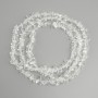 Natural rock crystal beads, chip pieces, diameter 7-15x3-6mm +/-, length 78cm +/-, on a string