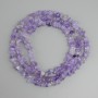 Amethyst chip beads, diameter 5-8x2-3, 5mm+-, length 80cm+- on a string