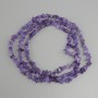 Amethyst chip beads, diameter 4-8x1, 5-4, 5mm ±, length 80cm ± on fishing line
