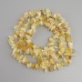Citrine crystal chips beads, diameter 10-19x3-9mm+-, length 76cm+- on elastic cord