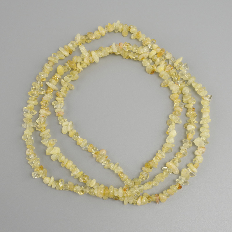 Citrine chip beads, diameter 4-7, 5×2-3, 5mm ±, length 80cm ± on a thread