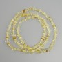 Citrine pebble beads, diameter 5-11x2-4mm +/-, length 80cm +/- on a string