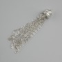 Price per 1 pc. Pendant Chain links silver-colored metal, diameter 8mm +/- , length 50mm +/-