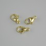 Price per 1 pc. Clasp carabiner, metal color gold, diameter 10x5mm