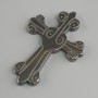 Hematite pendant cross, diameter 64×44 mm ±, hole 0.9 mm +