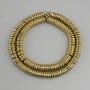 Hematite rondelle beads, diameter 8x2mm +- gold color, length 40cm+