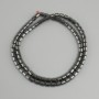 Hematite cylinder beads, diameter 4x4mm+-, length 40m+-