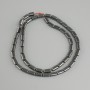 Hematite beads rectangle, diameter 8x4mm +/-, length 40m +/-